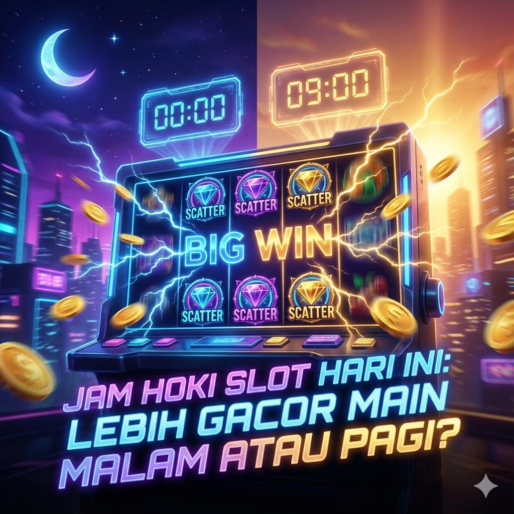 Jam Hoki Slot Hari Ini: Lebih Gacor Main Malam atau Pagi?
